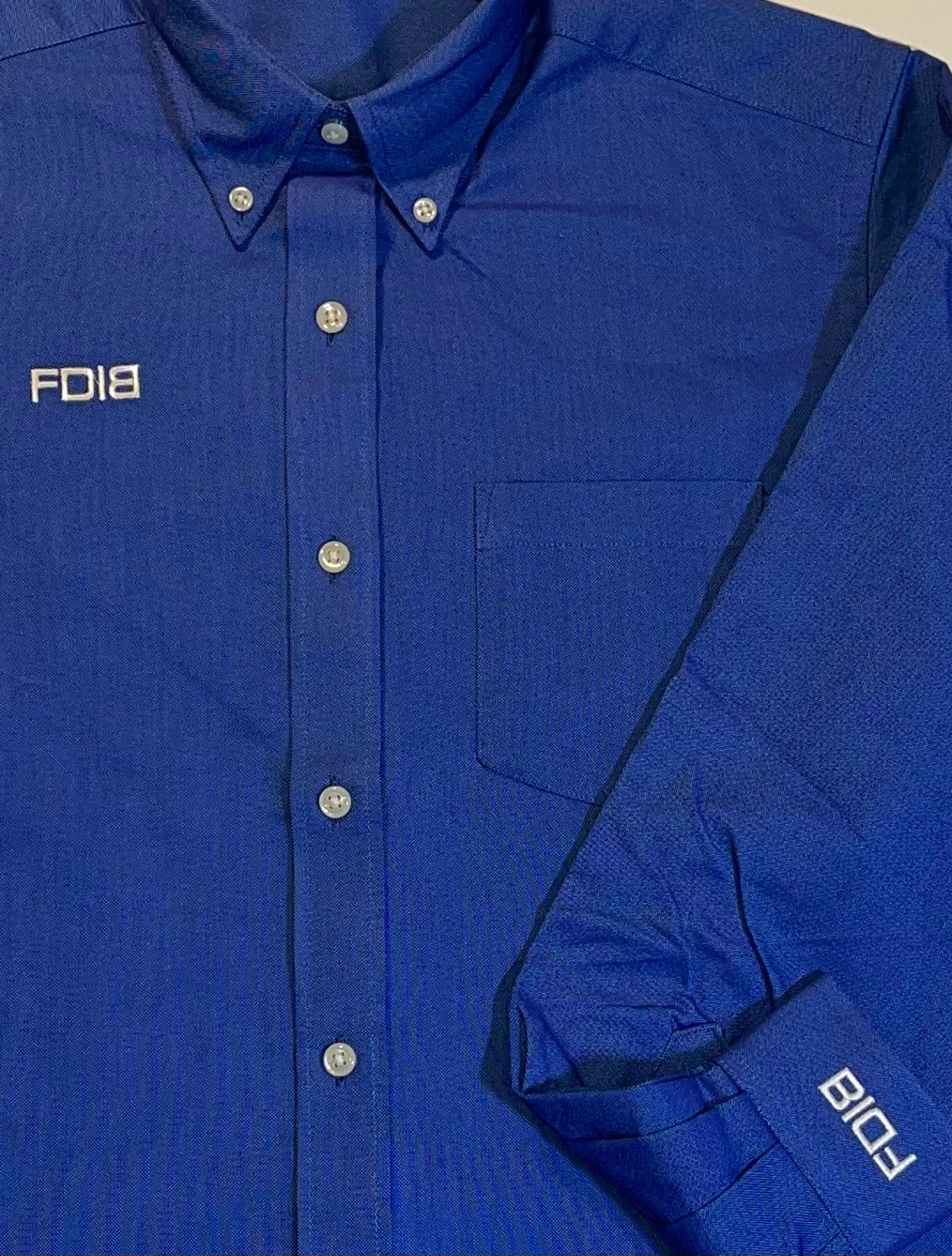 Button Down Professional Wear With FDIB Embroidered Logo