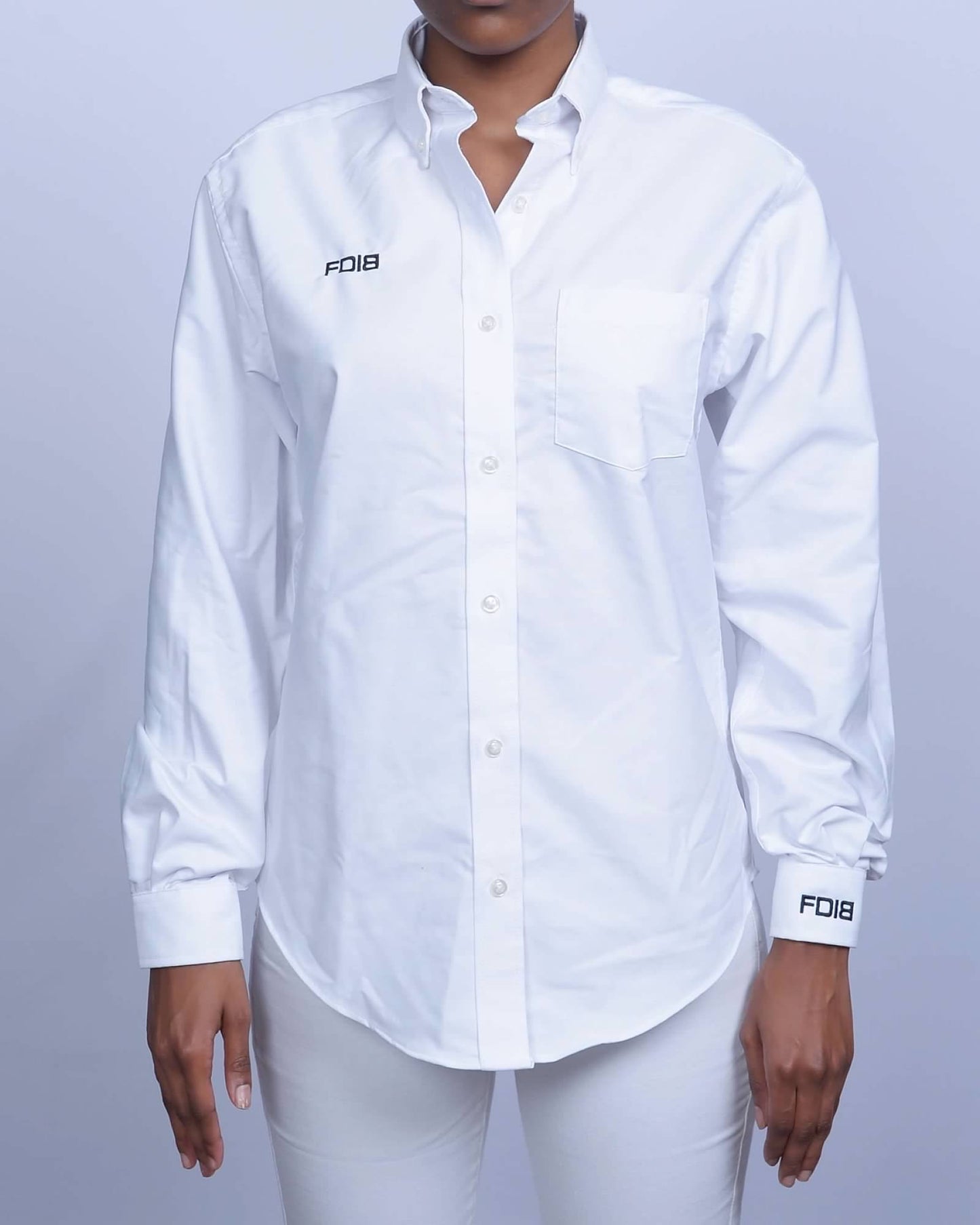 Button Down Professional Wear With FDIB Embroidered Logo