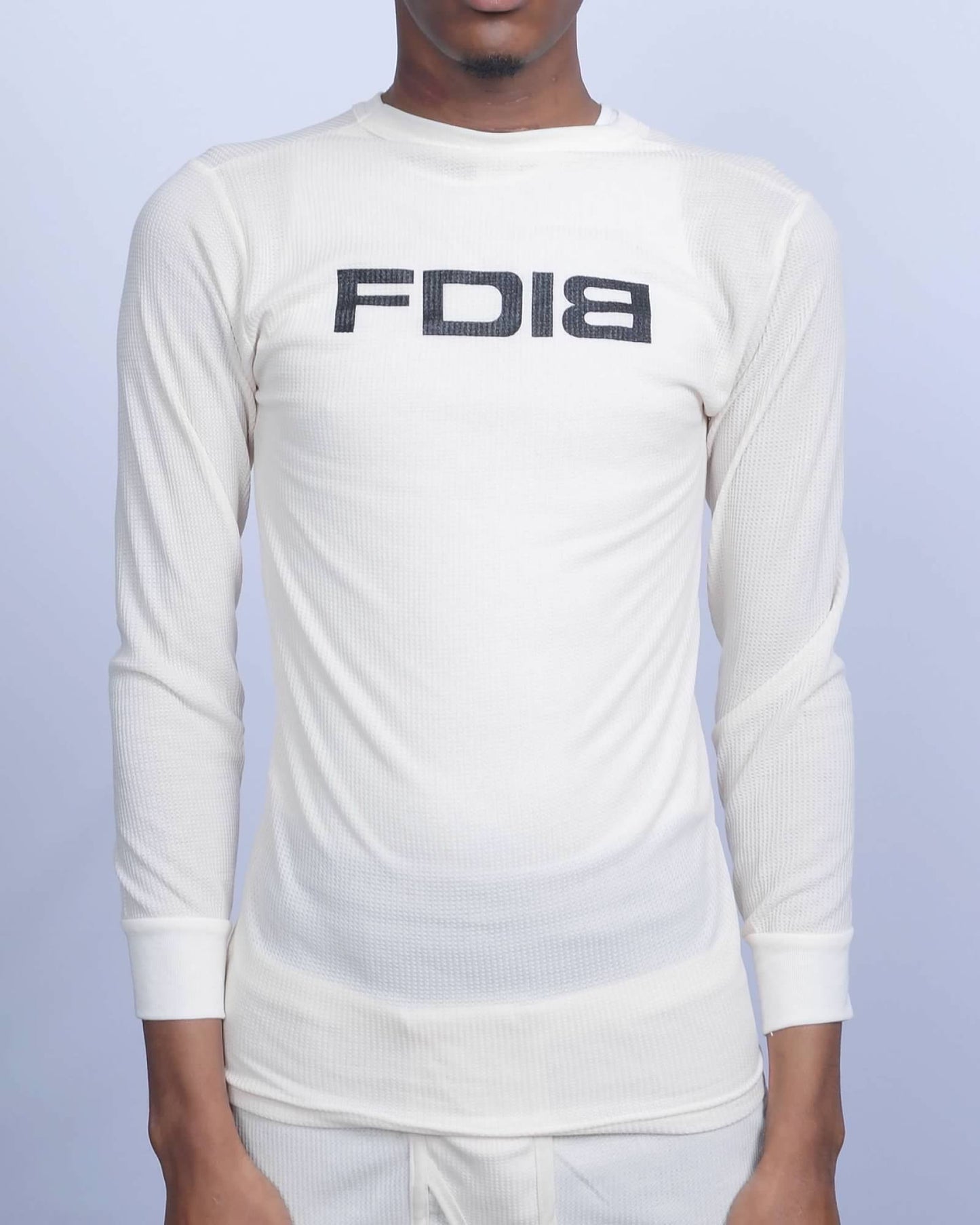 Men's Thermal Tops & Bottoms With Black FDIB Logo